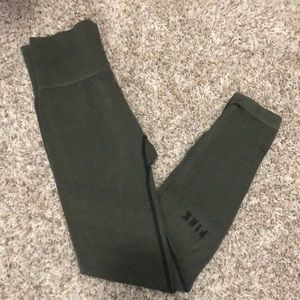 Olive Green “PINK” leggings